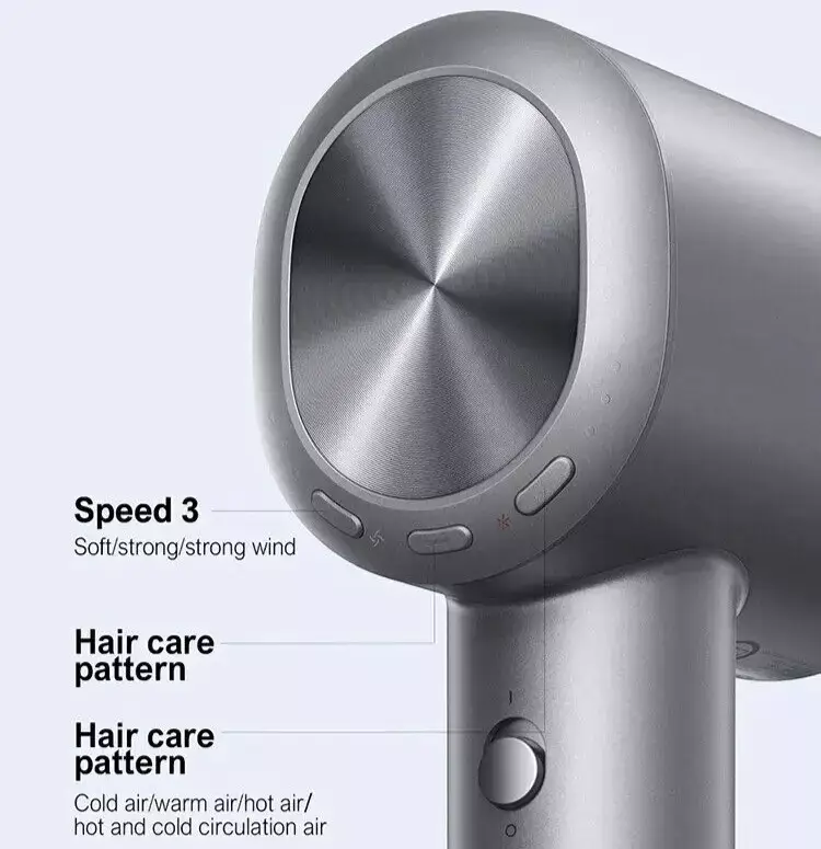  Xiaomi Mijia H701 High-Speed Water Ionic Hair Dryer 1600W Quick-Dry Hairdryer