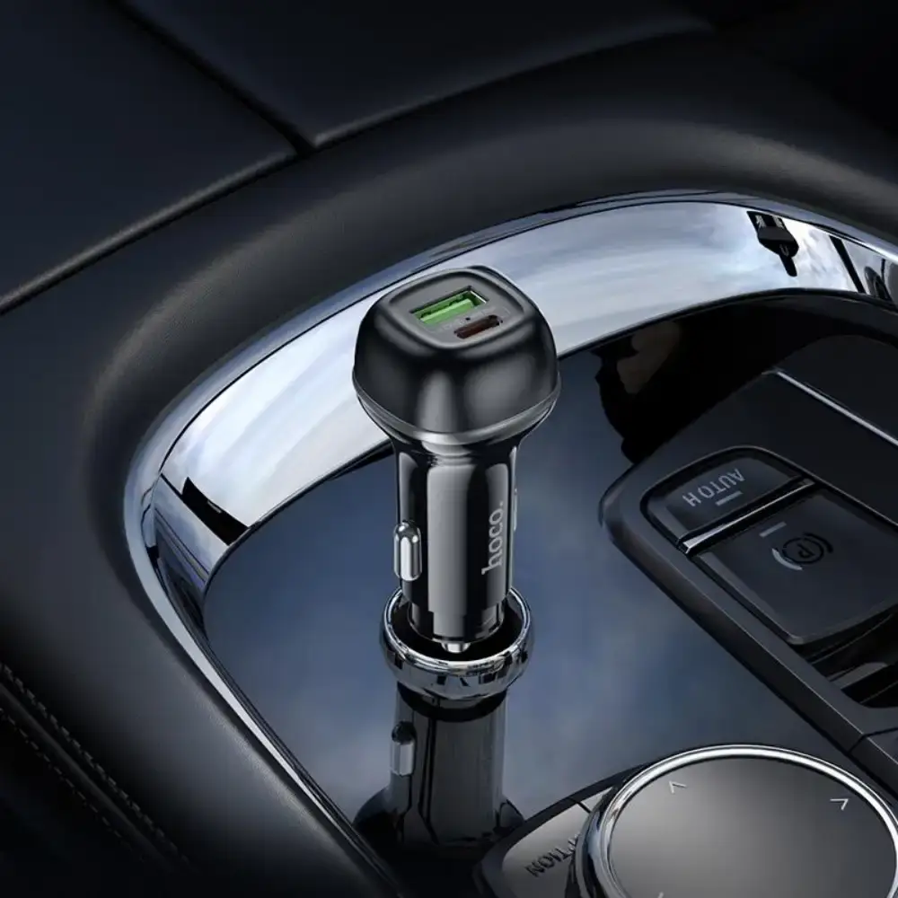 Hoco Z58A 48W Car Charger – 30W PD + QC 3.0 Fast Charging (3A)