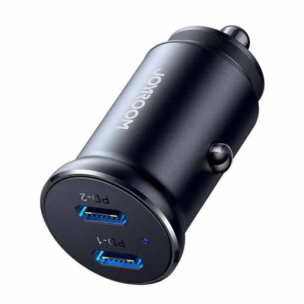 JOYROOM JR-CCN06 30W 2-Port Mini Metal Car Charger JOYROOM JR-CCN06 30W 2-Port Mini Metal Car Charger