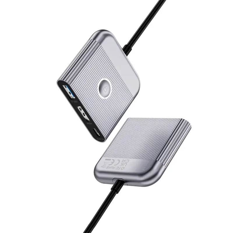 WiWU HB002 3-in-1 Travel USB-C Hub and Docking Station