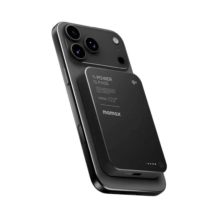 MOMAX 1-Power Q.Pass 10,000mAh Qi2 Magnetic Wireless Power Bank