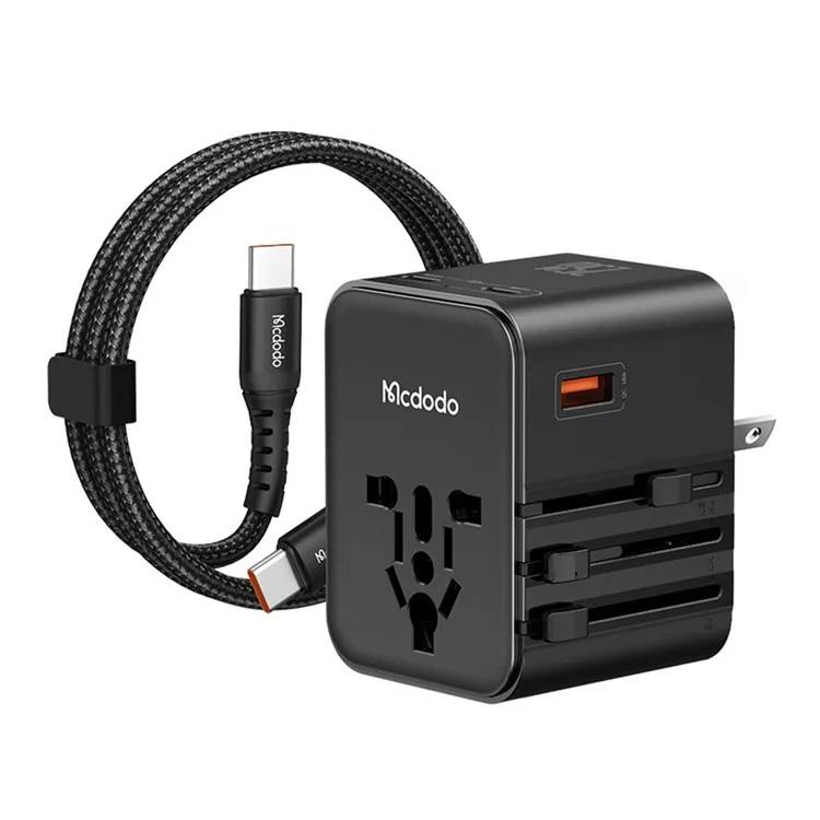 Mcdodo CP-3260 MDD G5 Series 25W Universal Travel Charger Dual Type-C + USB-A Ports with USB-C to USB-C Cable