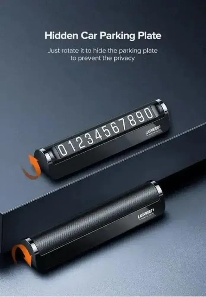 UGREEN LP178 Dual-Number Car Temporary Parking Card with Privacy Slider (60326)