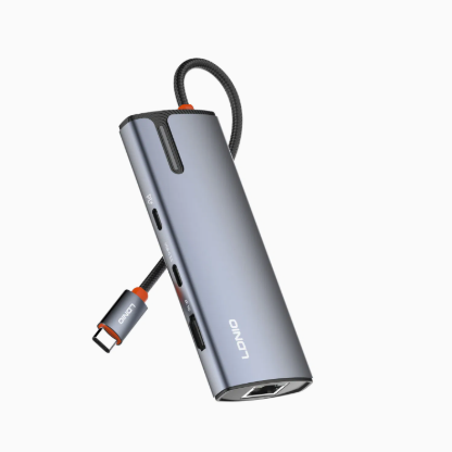 LDNIO DS-18H 8-in-1 USB-C Hub with 4K Display & 100W PD Charging Docking Station