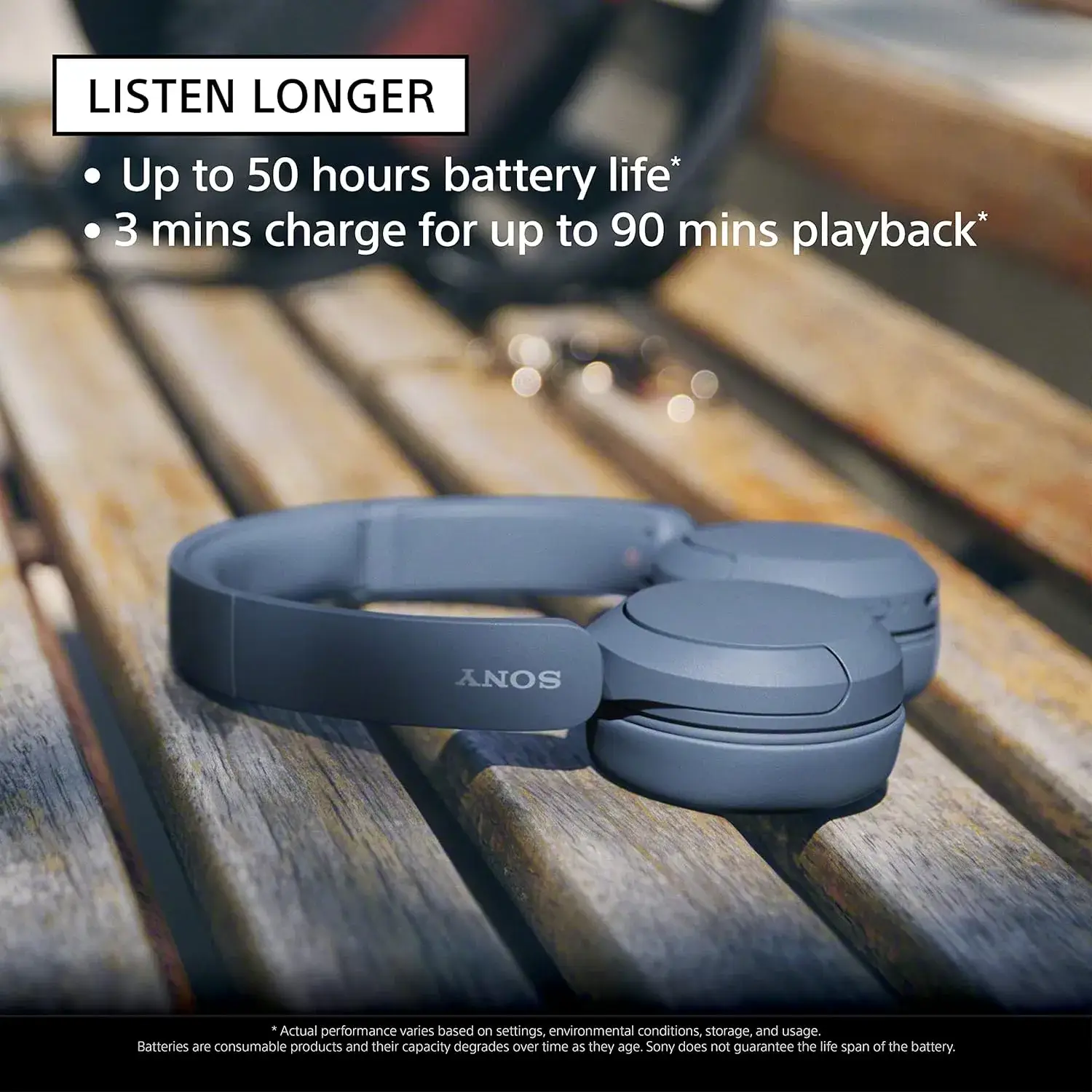Sony WH-CH520 Wireless On-Ear Bluetooth Headphones