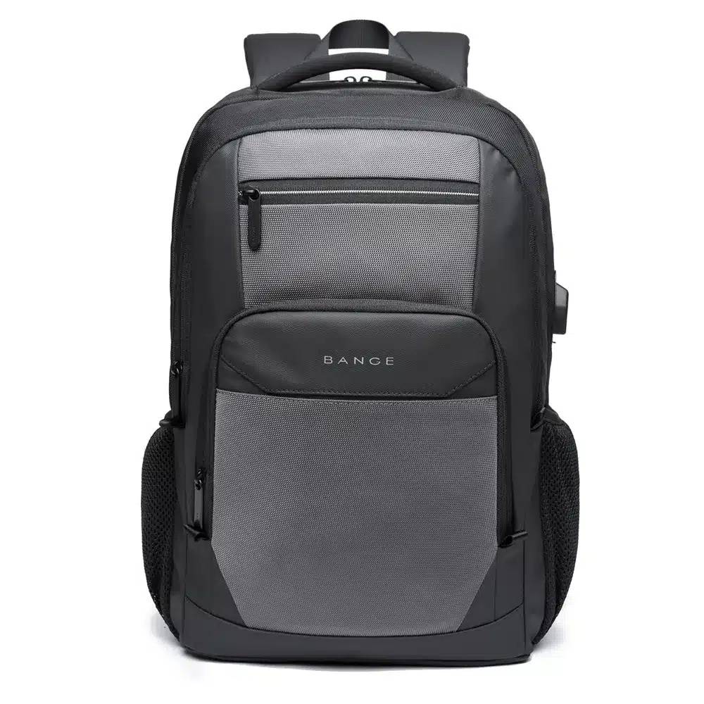 BANGE BG-1922 16-Inch Waterproof Oxford Laptop Backpack for Men with USB Charging Port