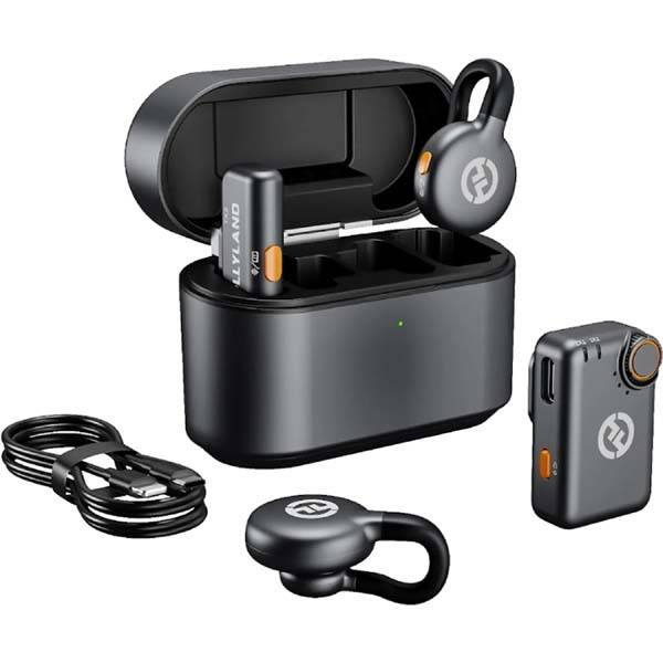Hollyland LARK M2S Combo Dual Wireless Lavalier Microphone System for 2-Person Recording