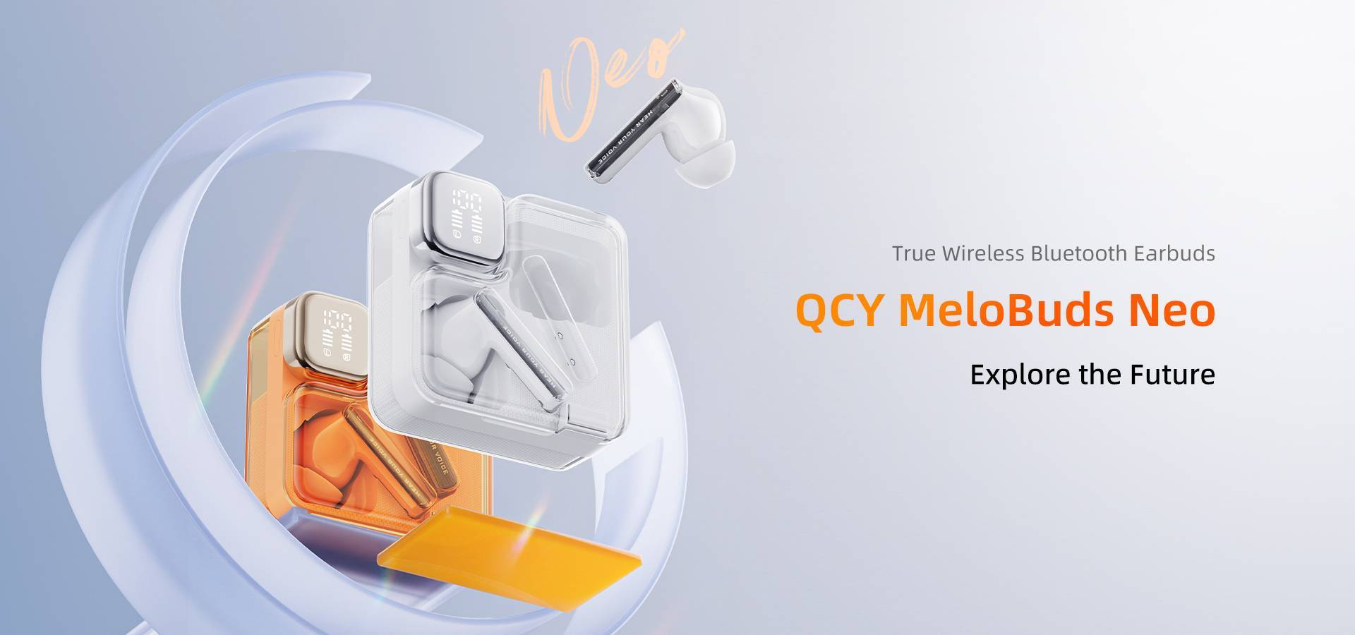 QCY MeloBuds Neo T31 Sci-Fi Aesthetic Wireless Earbuds