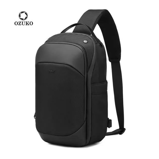 Ozuko 9731 Men's Waterproof Minimalist Sling Bag Crossbody Chest Bag