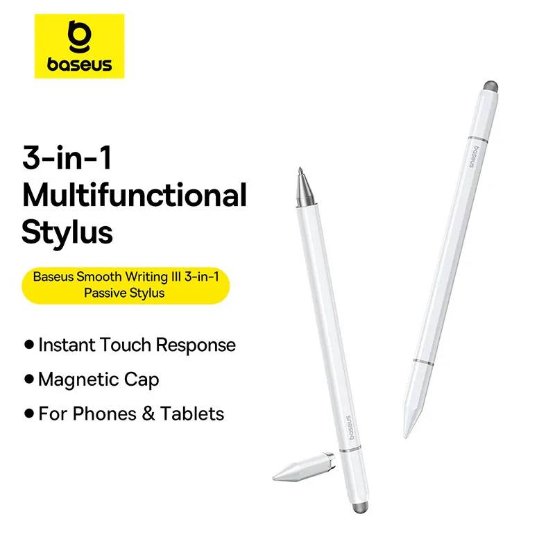 Baseus Smooth Writing III 3-in-1 Passive Non-Magnetic Stylus Pen