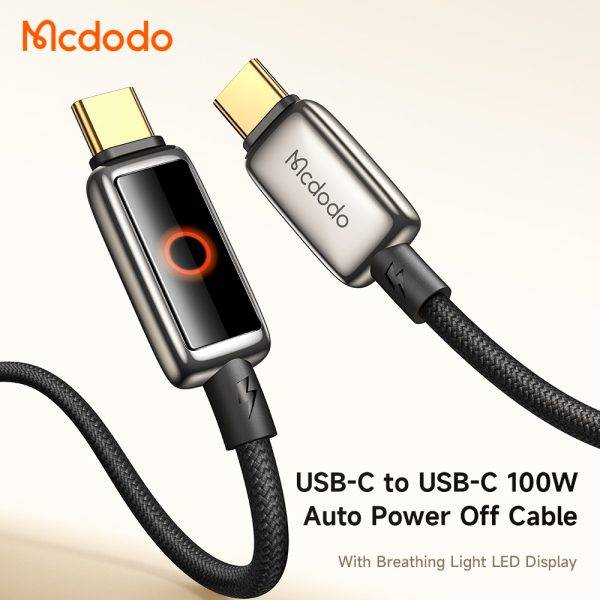 McDodo CA-668 100W USB-C to USB-C Auto Power-Off Charging Cable