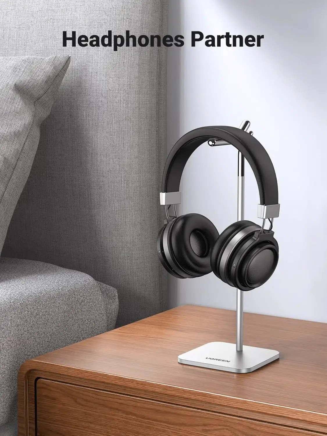 UGREEN LP143 Adjustable Desktop Headphone Stand with Height Adjustment (80701)