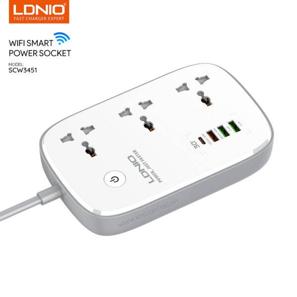 LDNIO SCW3451 Wi-Fi Smart Power Strip with USB Charging Port