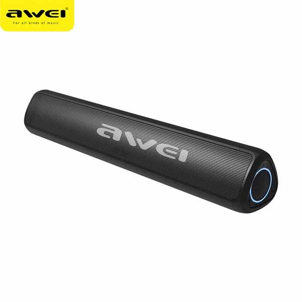 Awei Y333 Portable Bluetooth Speaker with 360° Surround Sound and RGB Lighting