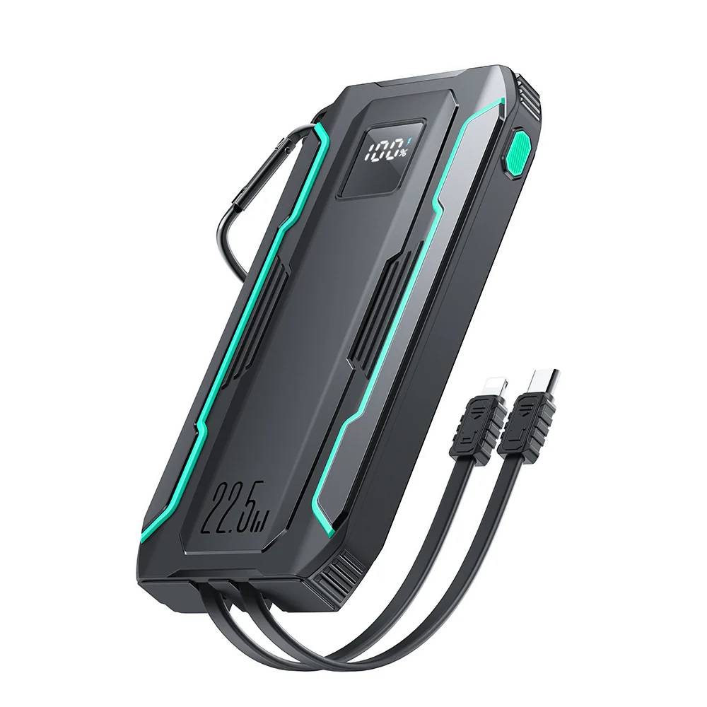 Joyroom JR-L017 10000mAh 22.5W Fast Charging Power Bank with Built-in Dual Cables