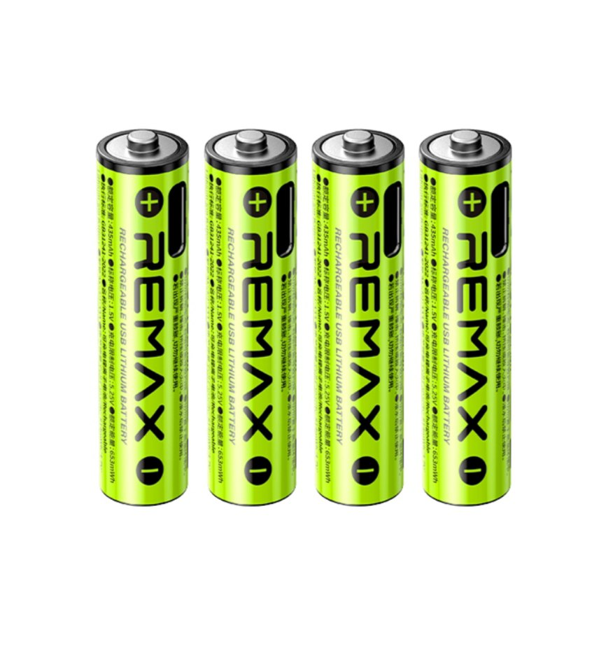 REMAX AAA02 USB-Rechargeable AAA Lithium Battery 814mWh REMAX AAA02 USB-Rechargeable AAA Lithium Battery 814mWh