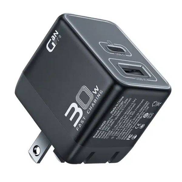 XUNDD XDCH-065 20W / 30W GaN Fast Charger Dual Port USB-A & USB-C Power Adapter