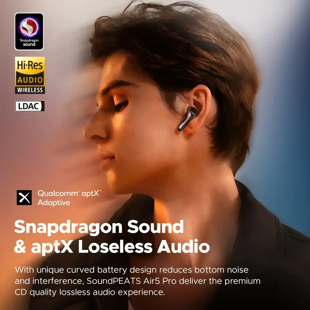 SOUNDPEATS Air5 Pro Adaptive ANC Hi-Res True Wireless Earbuds
