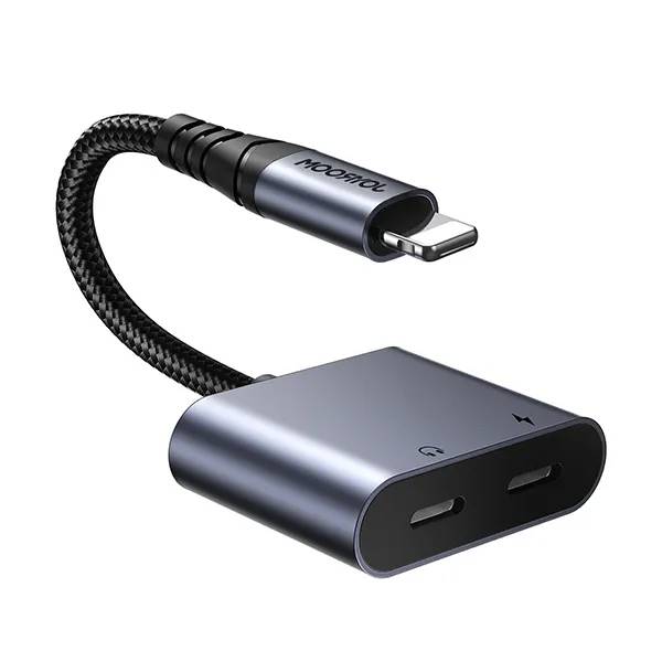 Joyroom SY-L02 Dual Lightning Audio Splitter Adapter for Music Sharing & Charging Joyroom SY-L02 Dual Lightning Audio Splitter Adapter for Music Sharing & Charging