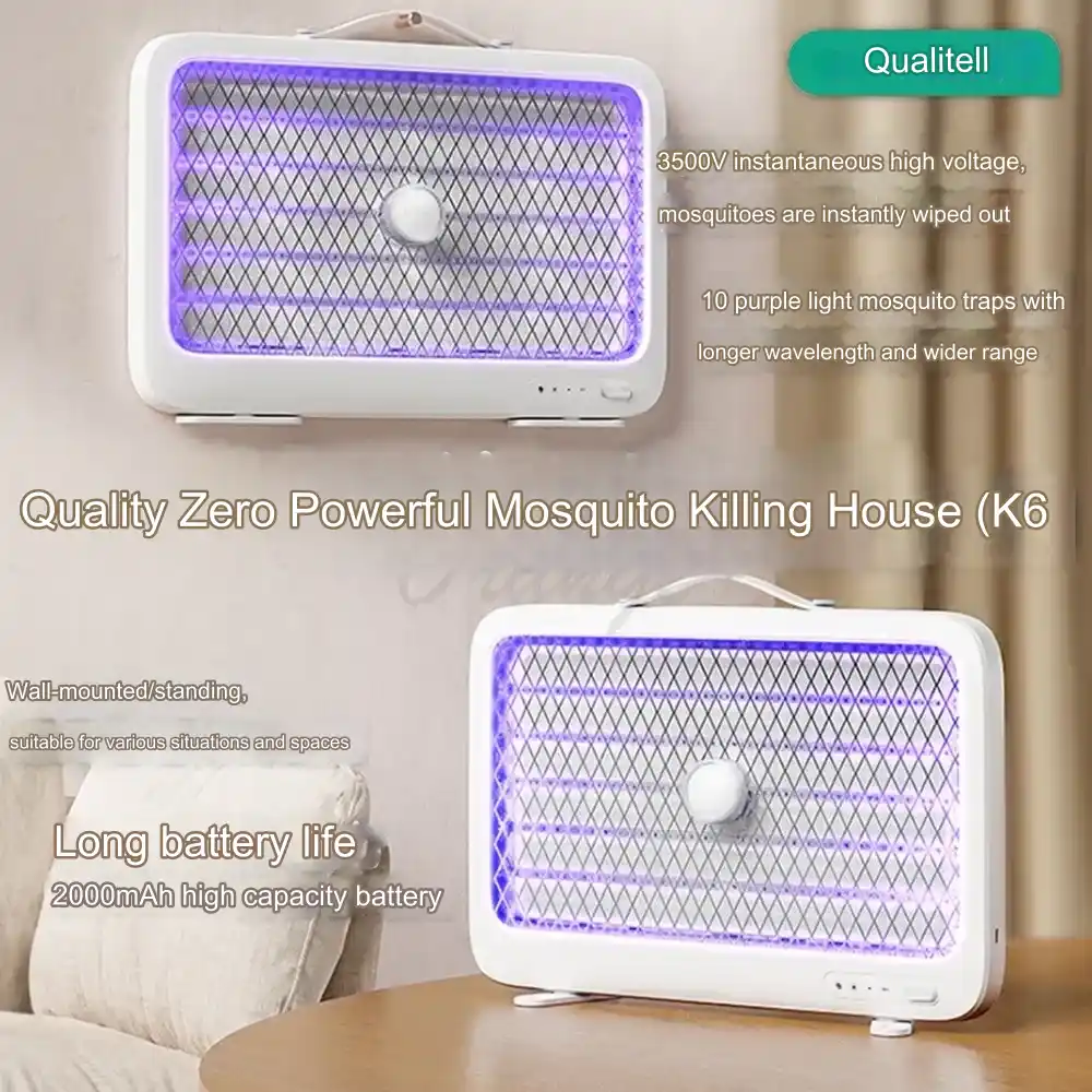 Xiaomi Qualitell K6 Rechargeable Mosquito Killer Lamp with 3500V Electric UV and 2000mAh Battery