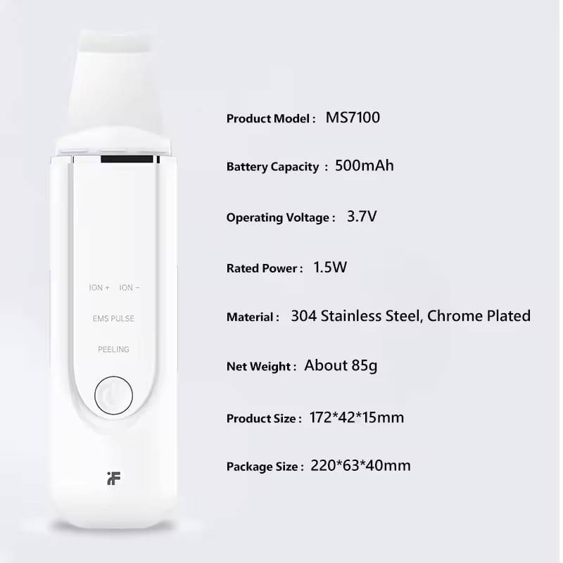 Xiaomi inFace Ultrasonic Skin Scrubber Deep Facial Cleansing & Lifting Pore Cleaner Tool