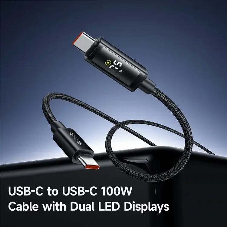Mcdodo CA-8000 Type-C to Type-C Digital Display 100W PD Fast Charging Cable 1.2m