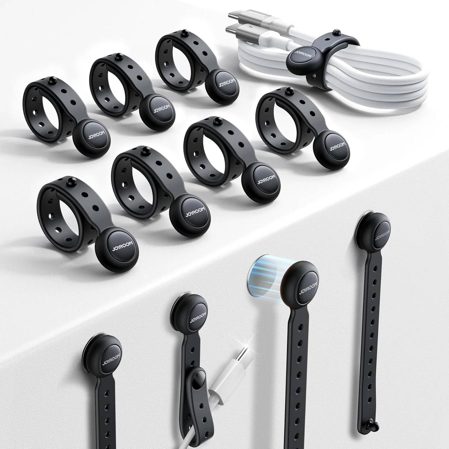 Joyroom JR-ZS422 Magnetic Silicone Cable Organizer Strap