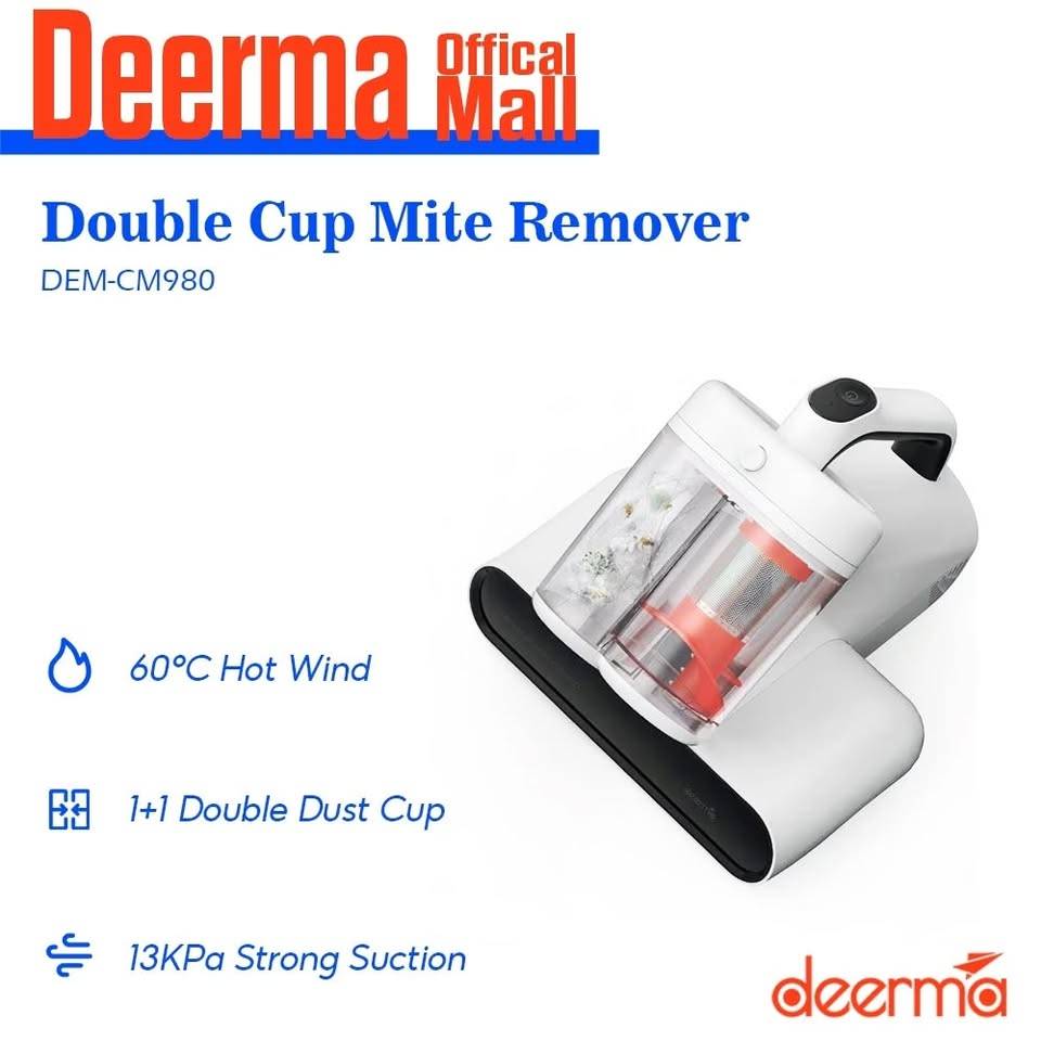 Deerma CM980 Anti-Dust Mite Vacuum Cleaner with UV Sterilization & Powerful Suction