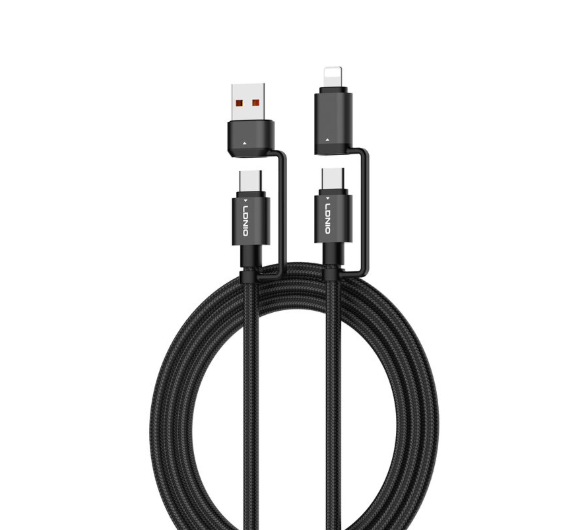 LDNIO LC16 65W 4-in-1 Fast Charging Cable USB-C & Lightning to USB-A/USB-C 1.2M LDNIO LC16 65W 4-in-1 Fast Charging Cable USB-C & Lightning to USB-A/USB-C 1.2M