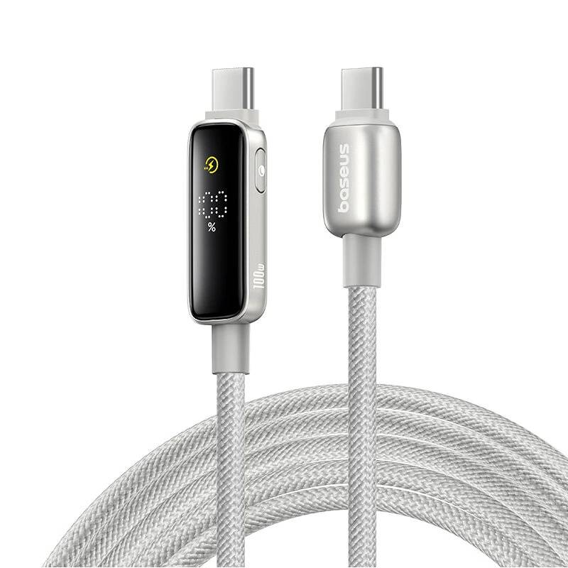 Baseus Vipow 100W USB-C to USB-C Fast Charging Cable with Built-in Dynamic Display Baseus Vipow 100W USB-C to USB-C Fast Charging Cable with Built-in Dynamic Display
