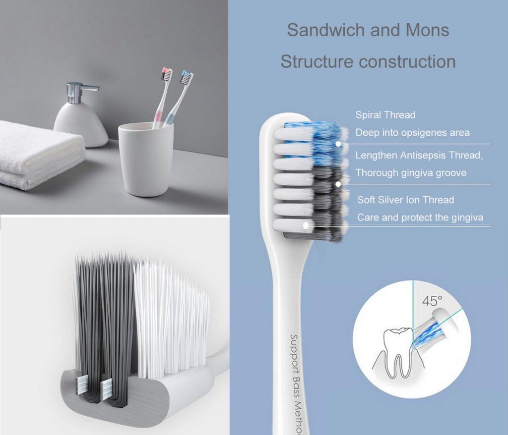 Xiaomi Dr. Bei Toothbrush  4-Piece Pack