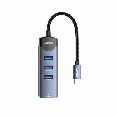 LDNIO DS-144C 4-in-1 USB-C Hub Adapter with Multi-Port Expansion