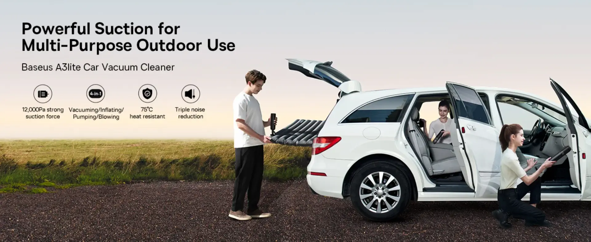 Baseus A3 Lite Portable Car Vacuum Cleaner