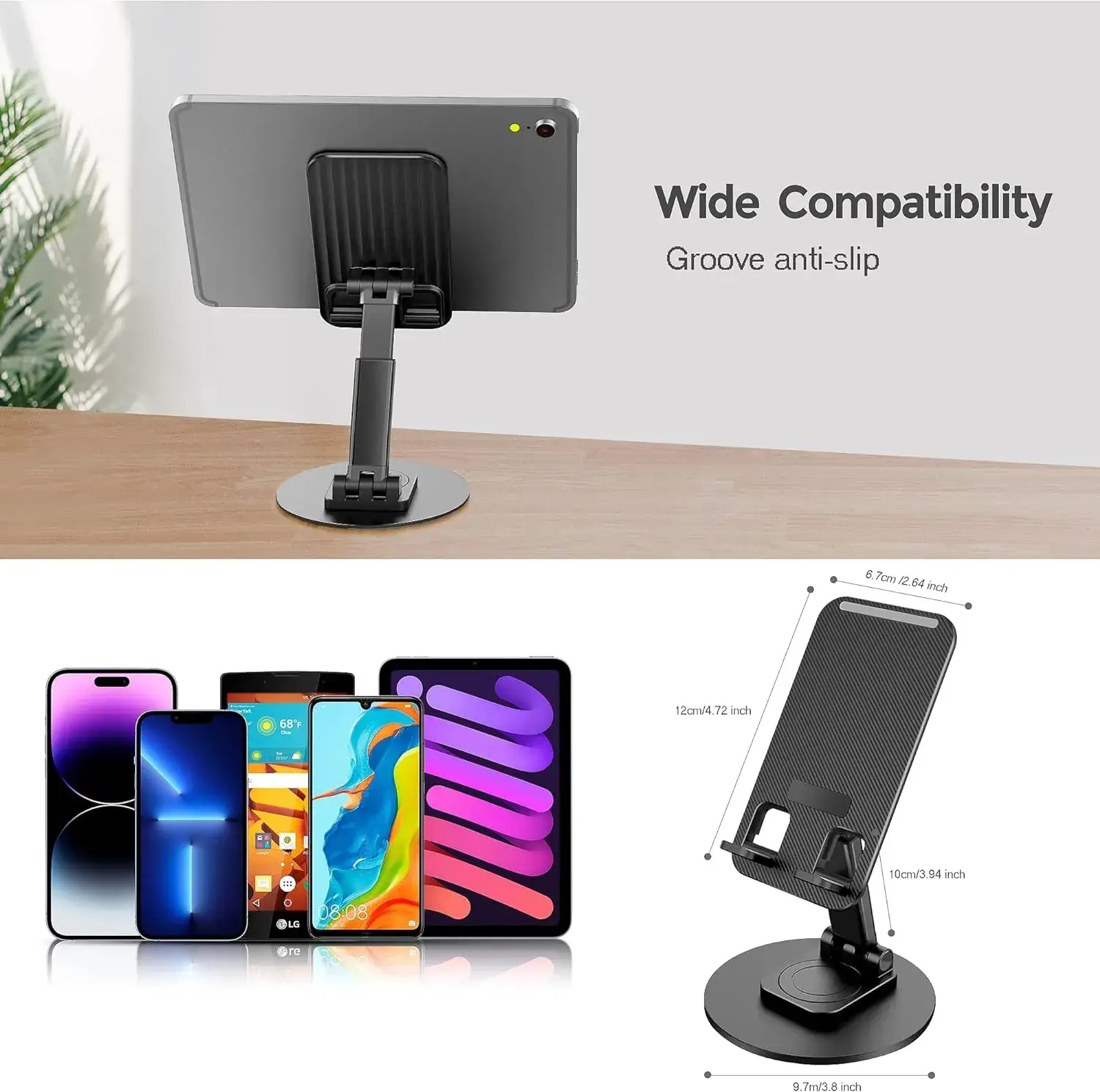 Jmary MK-59 Adjustable Desktop Mobile Phone Holder Stand