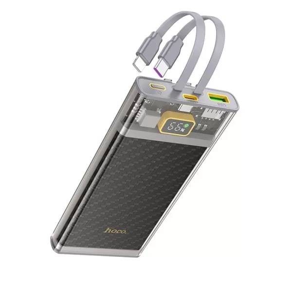 HOCO J104 Discovery Edition 10000mAh 22.5W Power Bank with Built-in Charging Cable