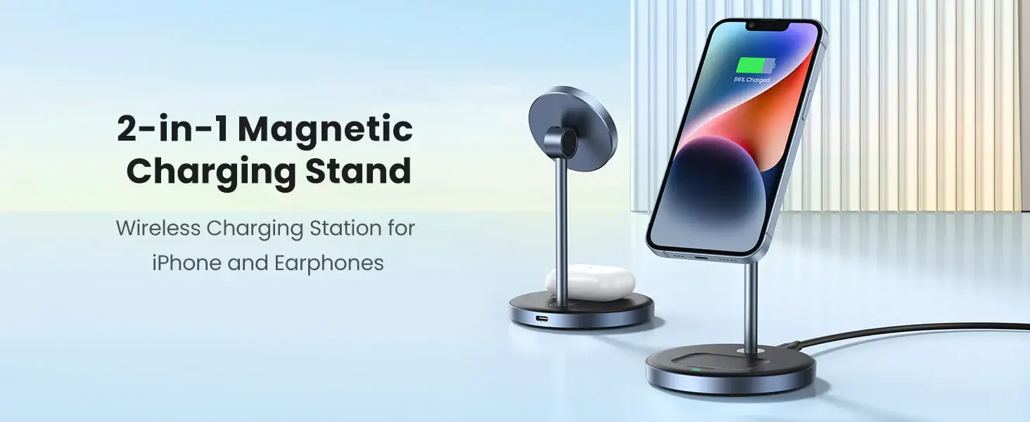 UGREEN CD317 Magnetic 2-in-1 Wireless Charging Station