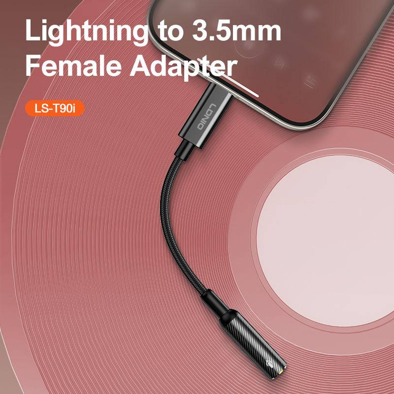LDNIO LS-T90i Lightning to 3.5mm Audio Adapter