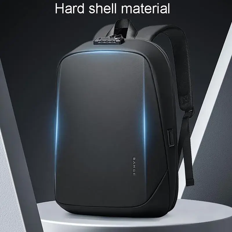 BANGE BG-7251 Men's Business Laptop Backpack Large-Capacity Waterproof Double-Shoulder Bag
