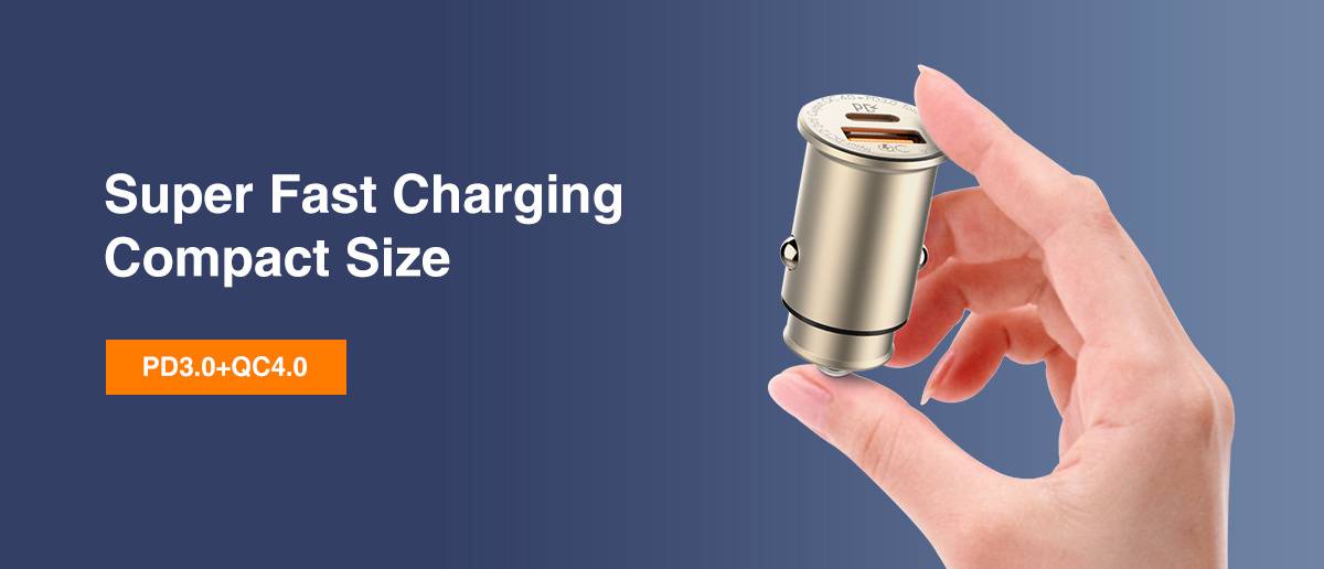 LDNIO C506Q 30W Ultra Mini Zinc Alloy Shell Car Charger