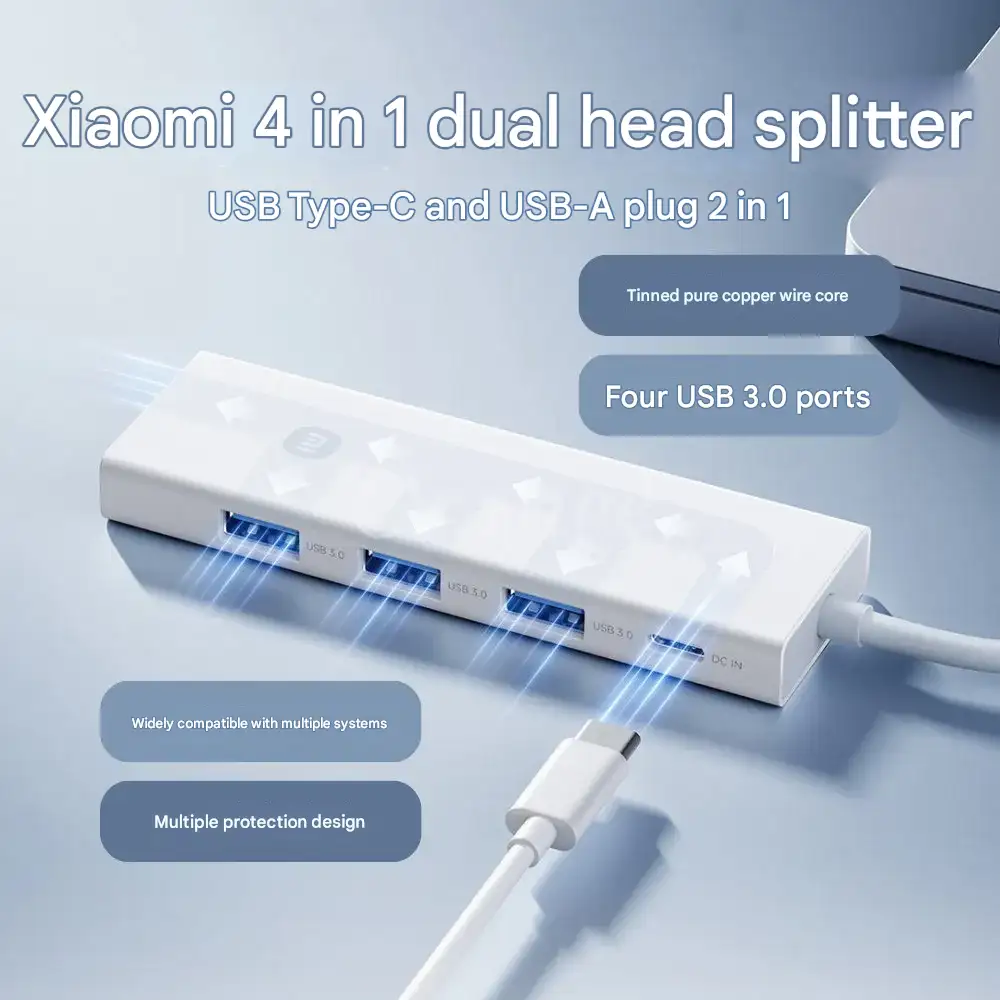 Xiaomi 4-in-1 Multifunctional USB-C Hub with Dual USB Ports & HDMI Output (XMSTFXQ01YM)