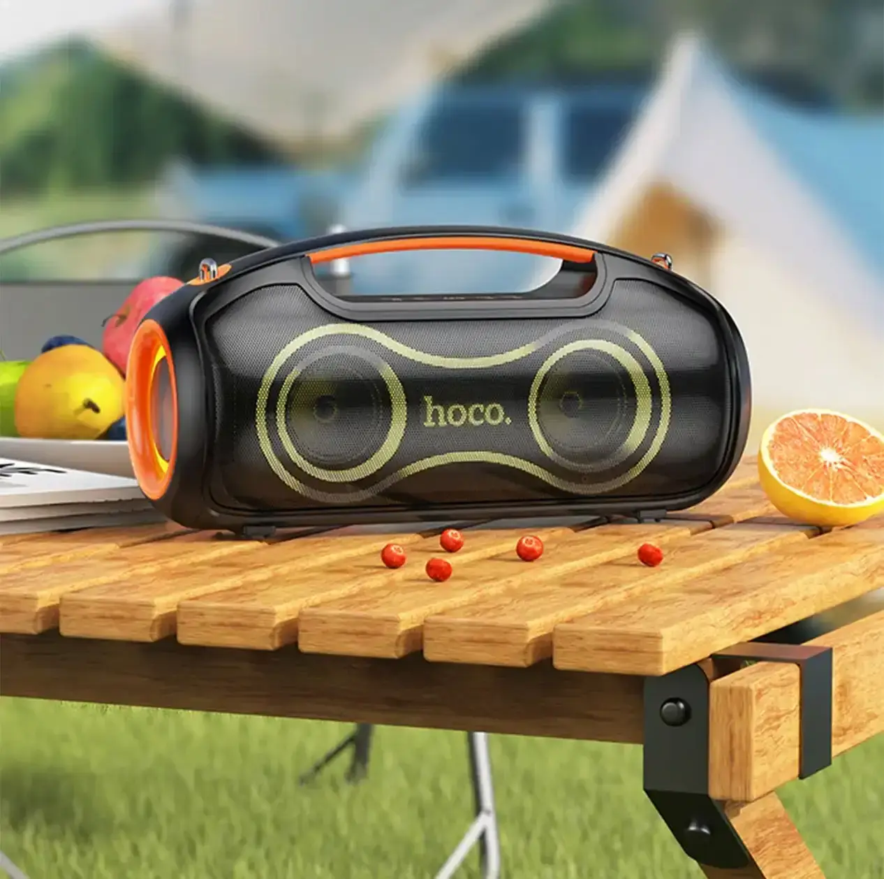 Hoco DS67 Wireless Portable Bluetooth Party Speaker with 2 Wireless Microphones