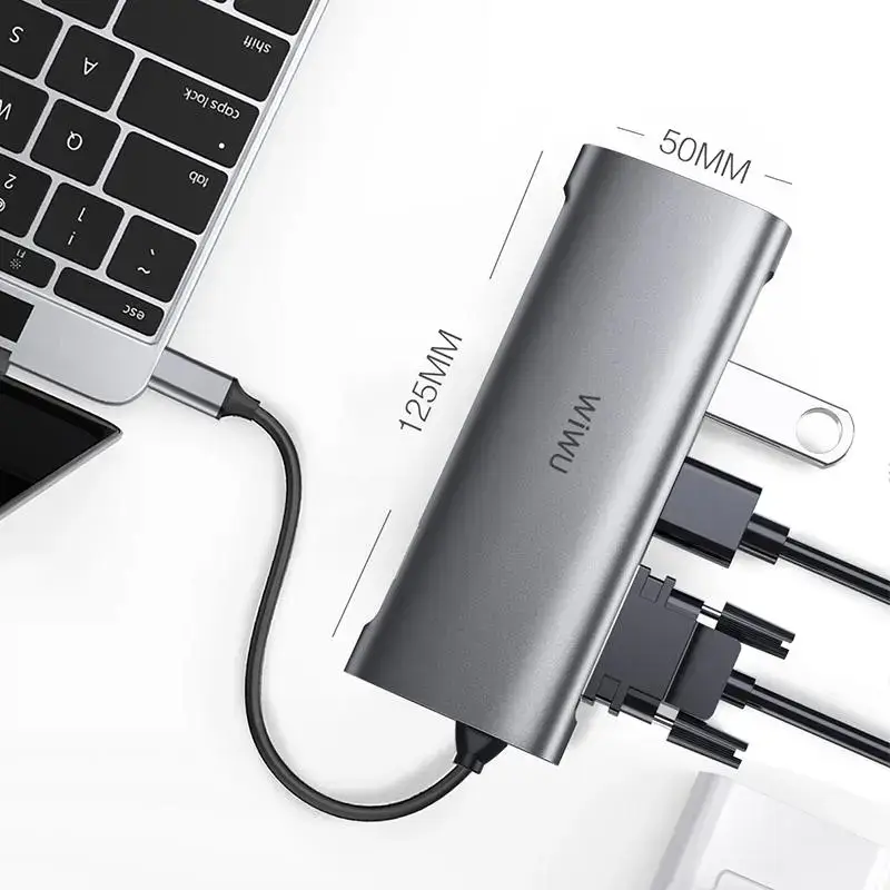 WiWU Alpha A11312H 11-in-1 USB-C Multiport Hub
