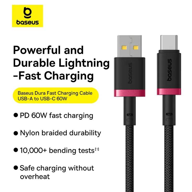 Baseus Dura Series 60W Fast Charging Data Cable USB-A to USB-C