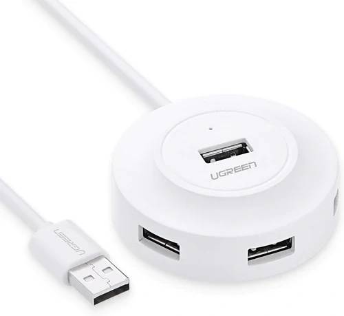UGREEN CR106 USB 2.0 4-Port Hub with 1M Cable 50260 UGREEN CR106 USB 2.0 4-Port Hub with 1M Cable 50260
