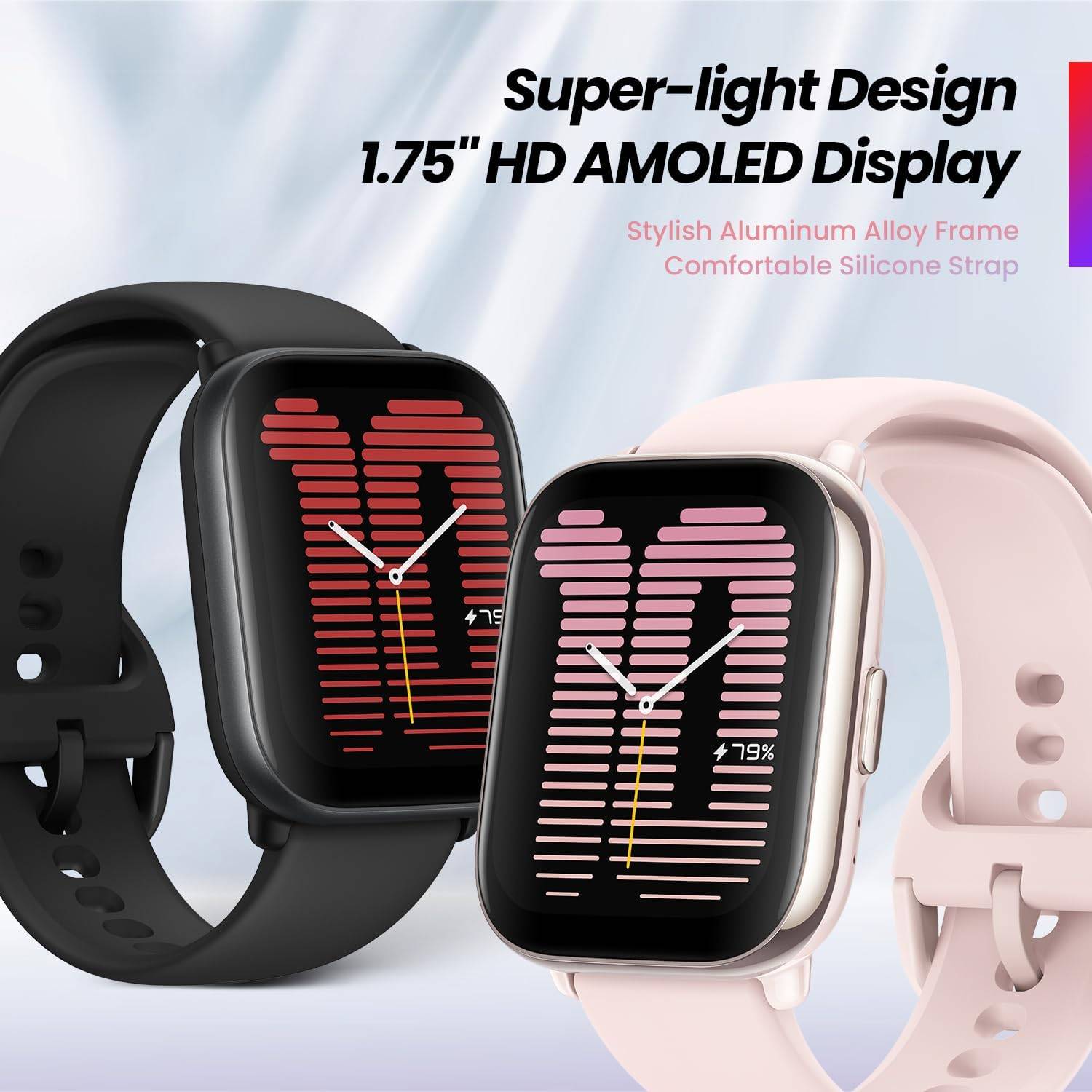 Amazfit Active Smartwatch AMOLED Display, Built-in GPS & AI Fitness Coach