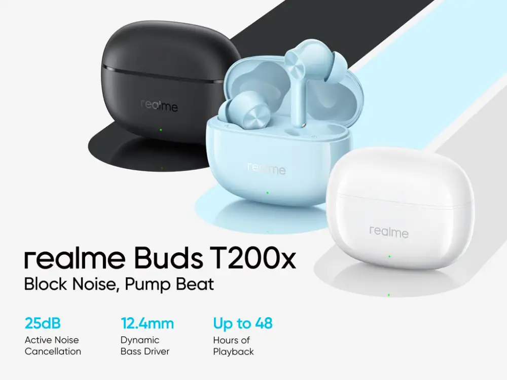realme Buds T200x True Wireless Earbuds