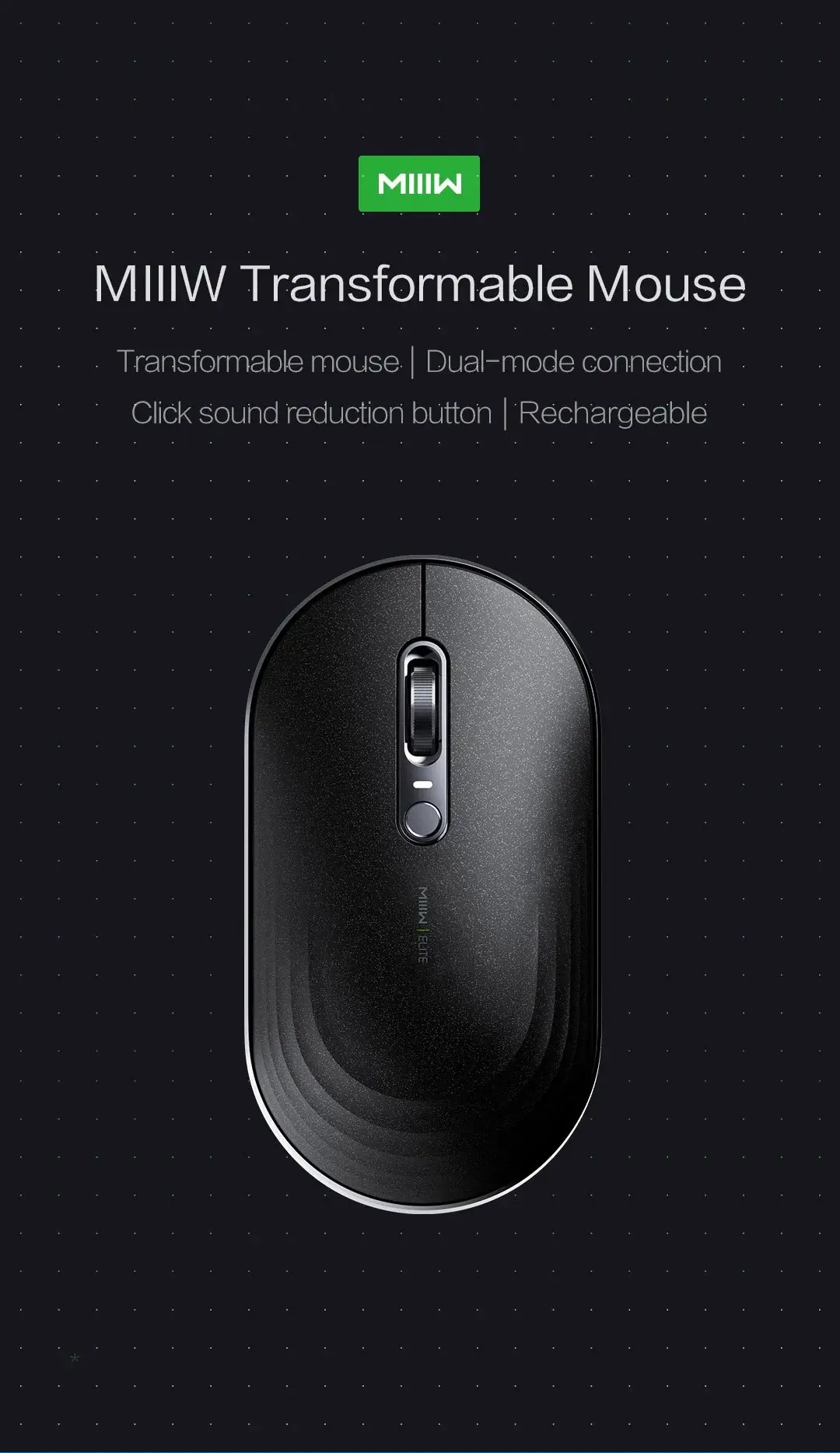 Xiaomi MIIIW M18 Transformable Elite Wireless Mouse 2.4GHz/Bluetooth