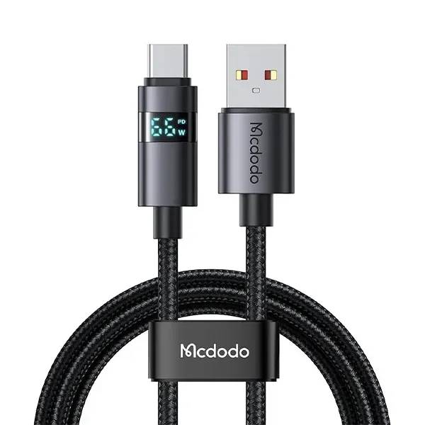 Mcdodo CA-6520 USB-A to USB-C 66W Fast Charging LED Display Cable