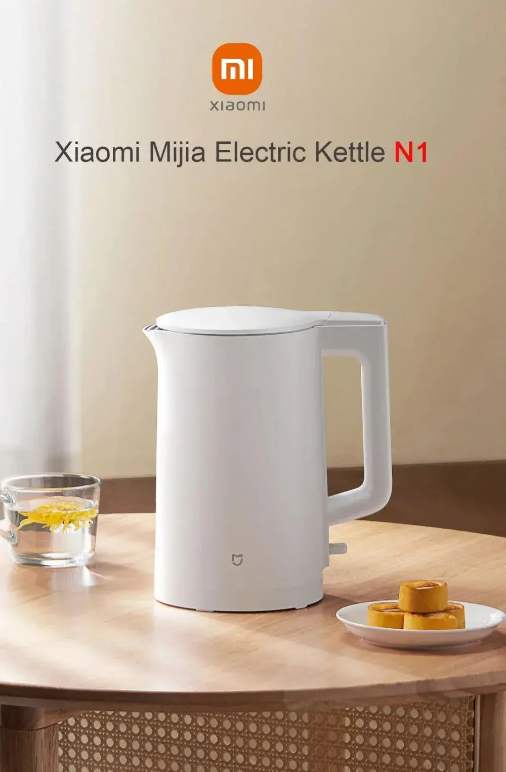  Xiaomi Mijia N1 Electric Kettle 1.5L with Intelligent Temperature Control