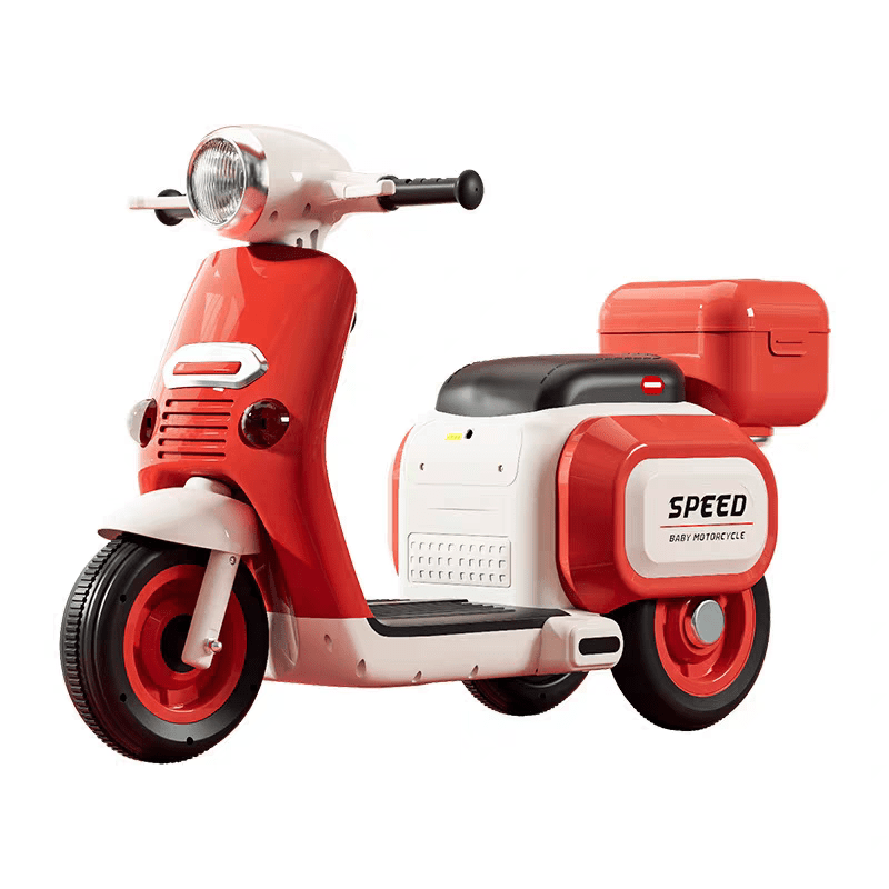 Rechargeable Electric Toy Bike for Kids (Ages 3-8) with Battery-Powered Motor